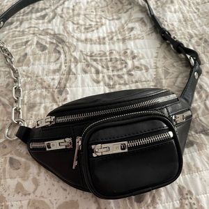 Alexander Wang Black Mini Attica Leather Crossbody Bag
